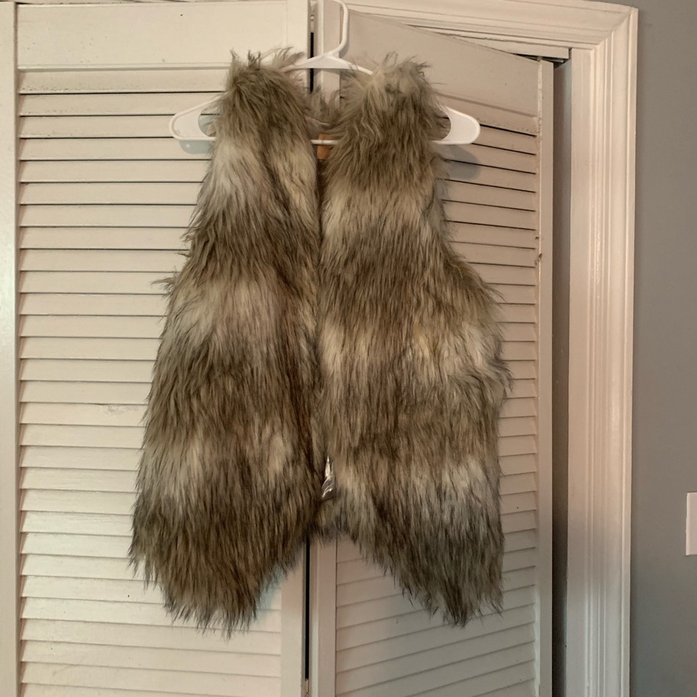 Under skies fur vest